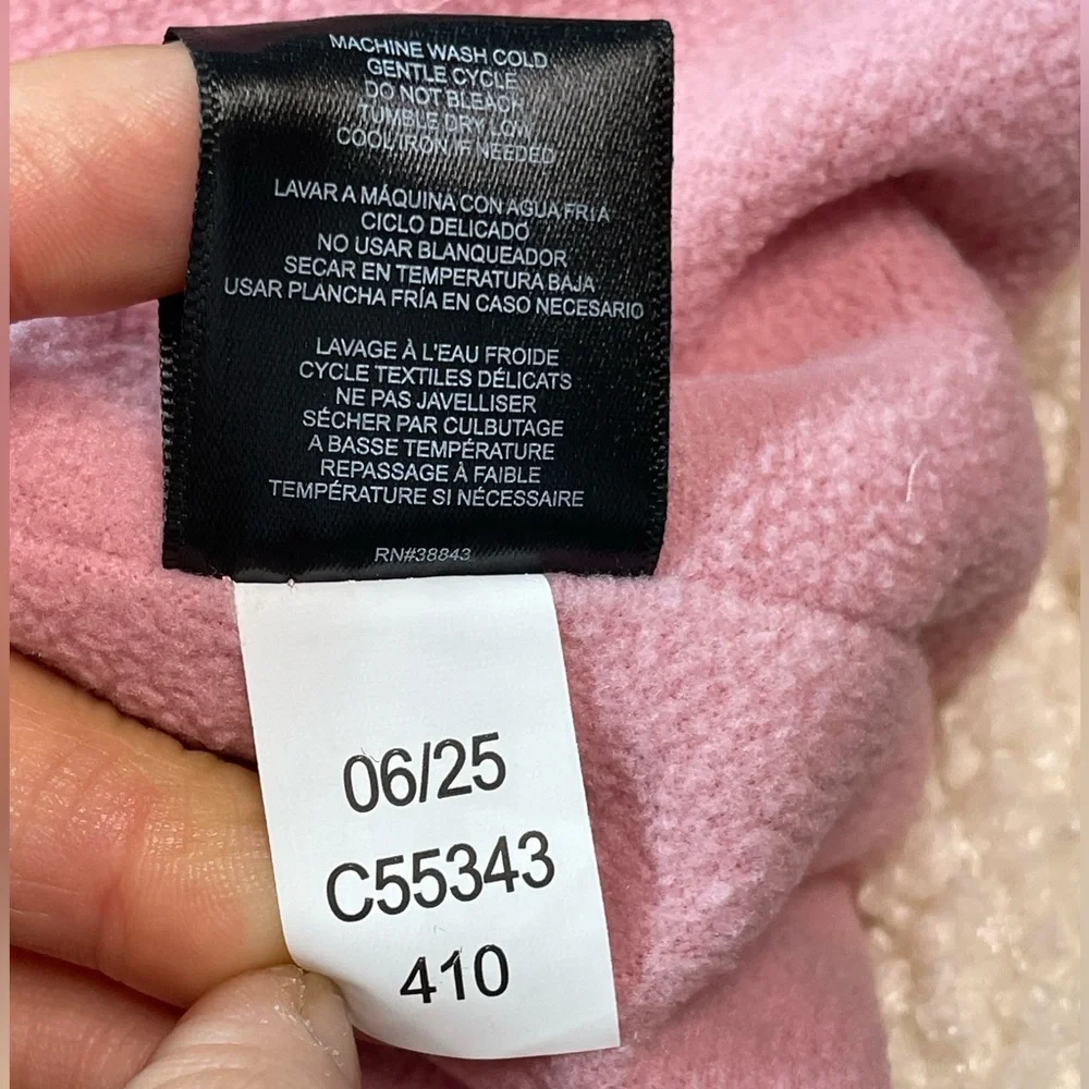 Sam Edelman Jacket Pink Sherpa Star Puffer Youth L 14/16 NWT
